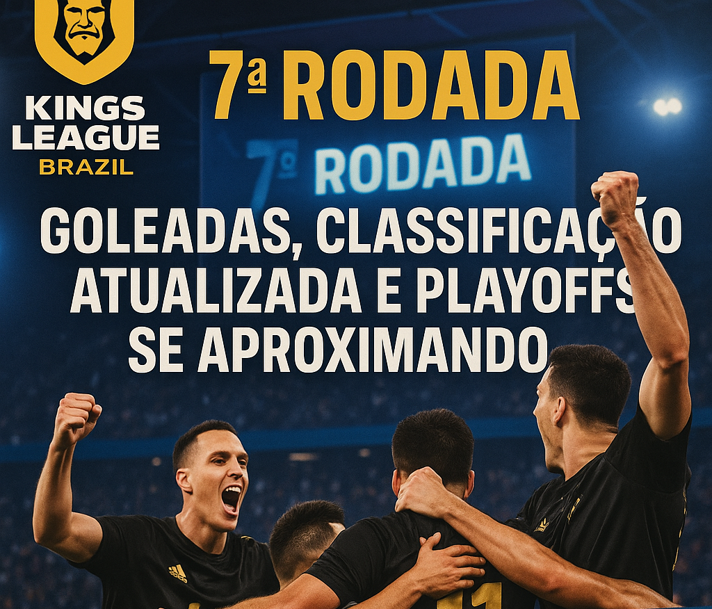 Leia mais sobre o artigo 🔥 Kings League Brazil – 7ª Rodada: Goleadas, Classificação Atualizada e Playoffs se Aproximando